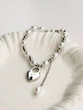 Heart Lock Pearl Bracelet